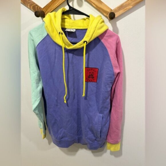 Teddy Fresh Color Block Hoodie Men, size L - Picture 2 of 9